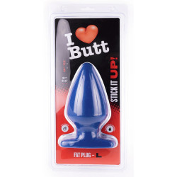 I Love Butt Plug Fat L I Love Butt 15.5 x 9 cm Bleu